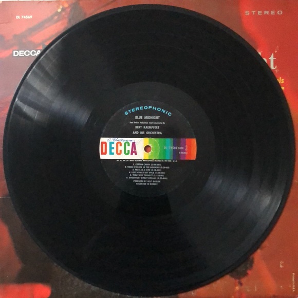 Bert Kaempfert Blue Midnight Vinyl Lp '64 - Picture 5 of 8